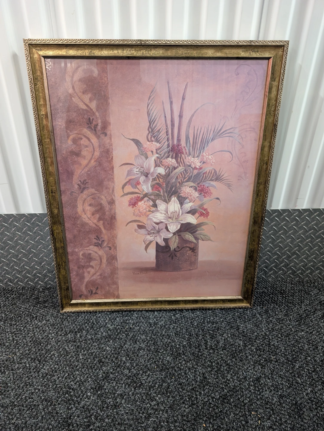 Framed Floral Print Wall Art