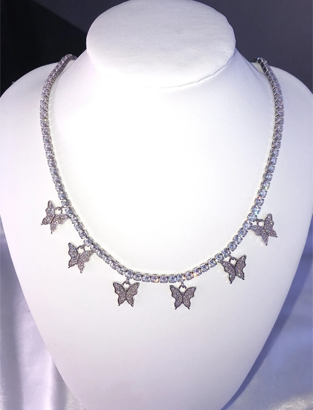 Butterfly Tennis Necklace