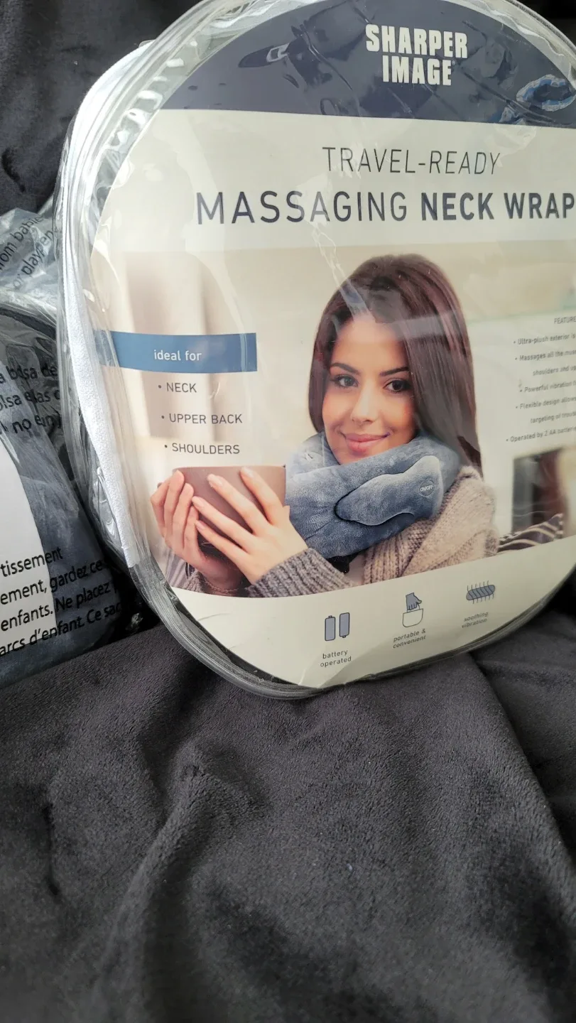New Sharper Image Travel-Ready Massaging Neck Wrap image indicator(5)