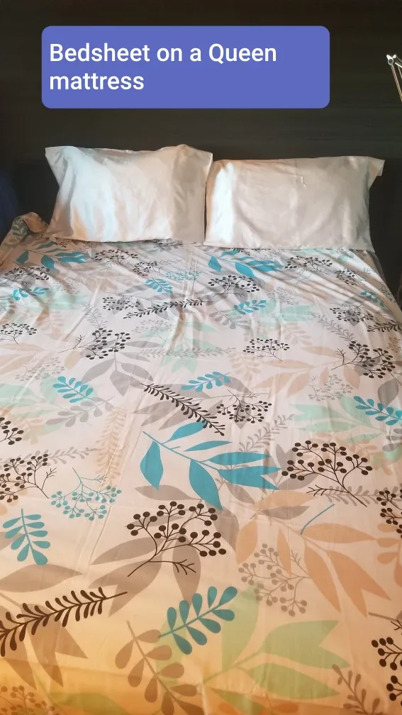 Bedsheet and Two Satin Pillowcases