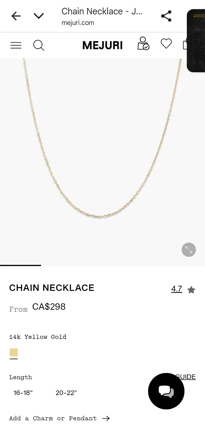 Mejuri Chain Necklace - 14k Yellow Gold image indicator(4)