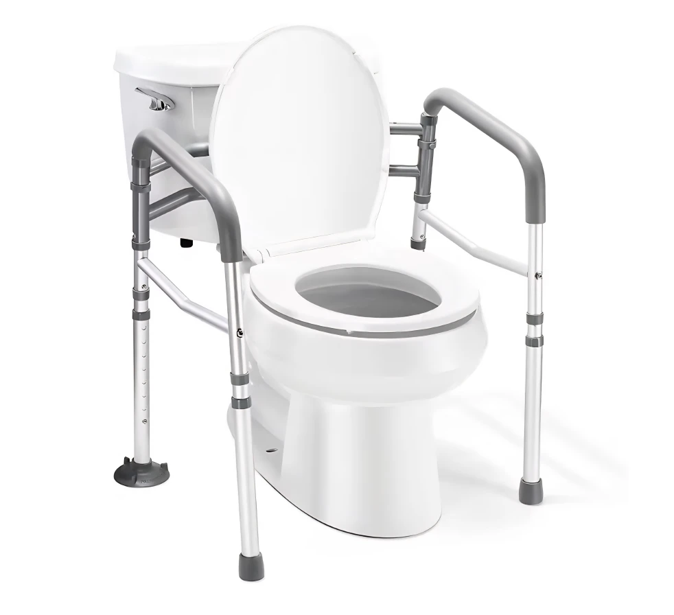 Adjustable Height & Width Toilet Safety Rails - photo 2
