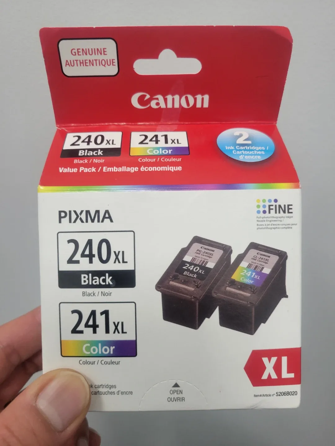 Canon PG-240XL/CL-241XL Ink Cartridge Combo
