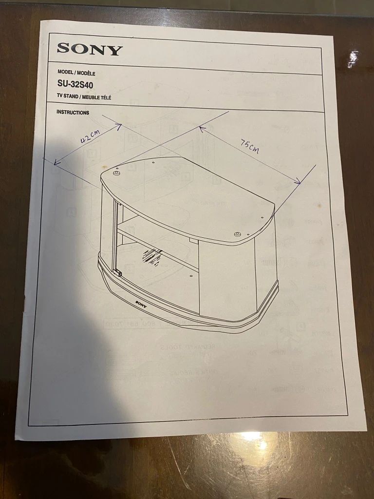 Sony SU-32S40 TV Stand - almost new in Box