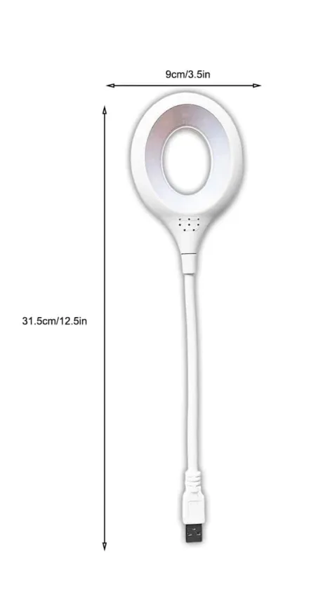USB Night Lamp, Flexible Ajustable, Reading Lamp, Notebook Lamp image indicator(2)