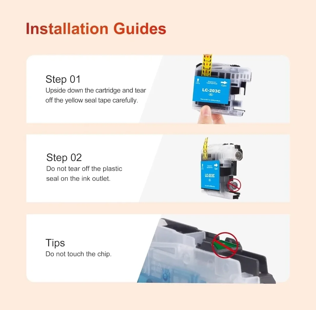 ejet LC203XL Ink Cartridge 11-Pack image indicator(5)