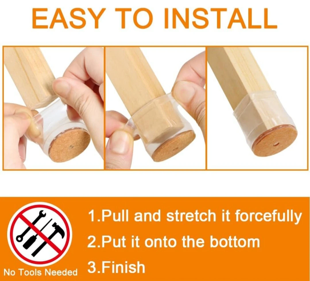 20Pcs Chair Leg Floor Protectors for Hardwood Floors Silicone.. - photo 5