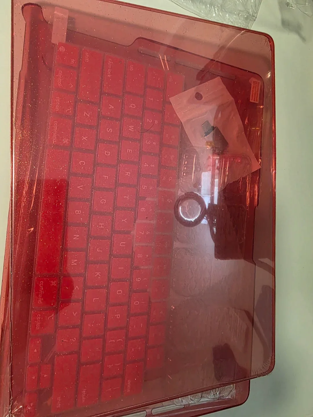 Pink Glitter Plastic Hard Shell Case for MacBook pro 14" image indicator(5)