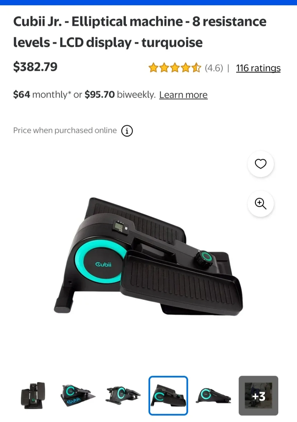 Cubii JR1 Compact Seated Elliptical image indicator(5)