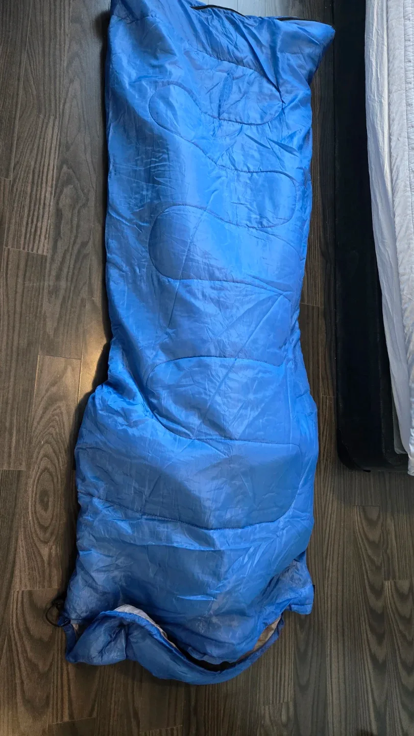 Blue Sleeping Bag 2pic blue & green image indicator(2)