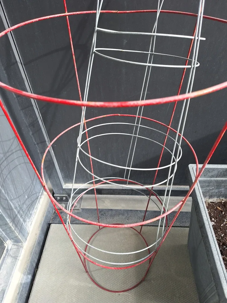 Tomato Cages - Red & Silver x2 image indicator(2)