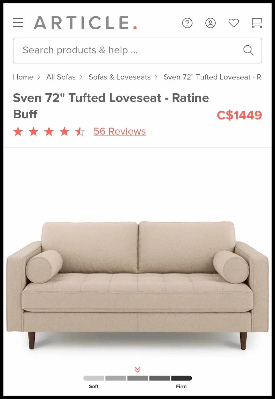 Sofa by Article image indicator(3)