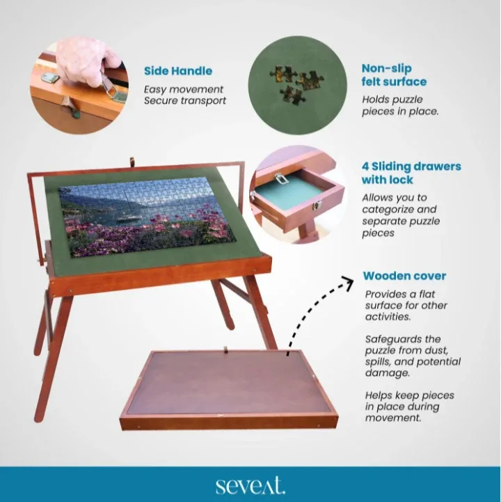 Seveal Tilting Jigsaw Puzzle Table - 1500 Pieces image indicator(5)