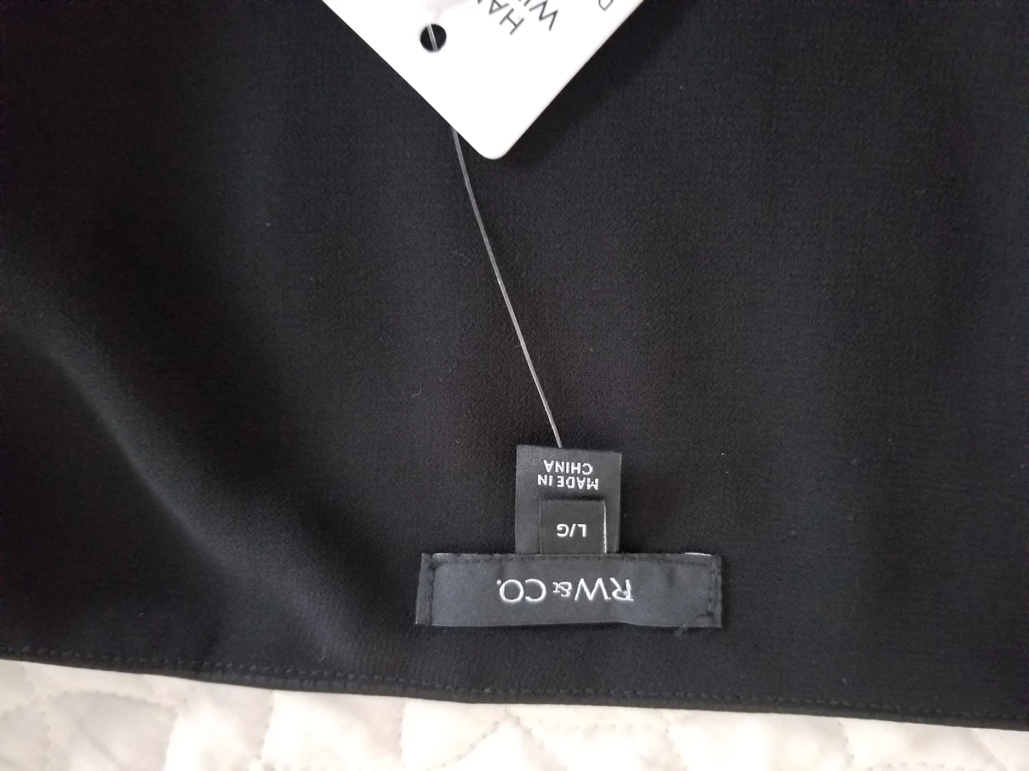 RW&CO. Black Embellished Top - Size L - New with Tags! - photo 4