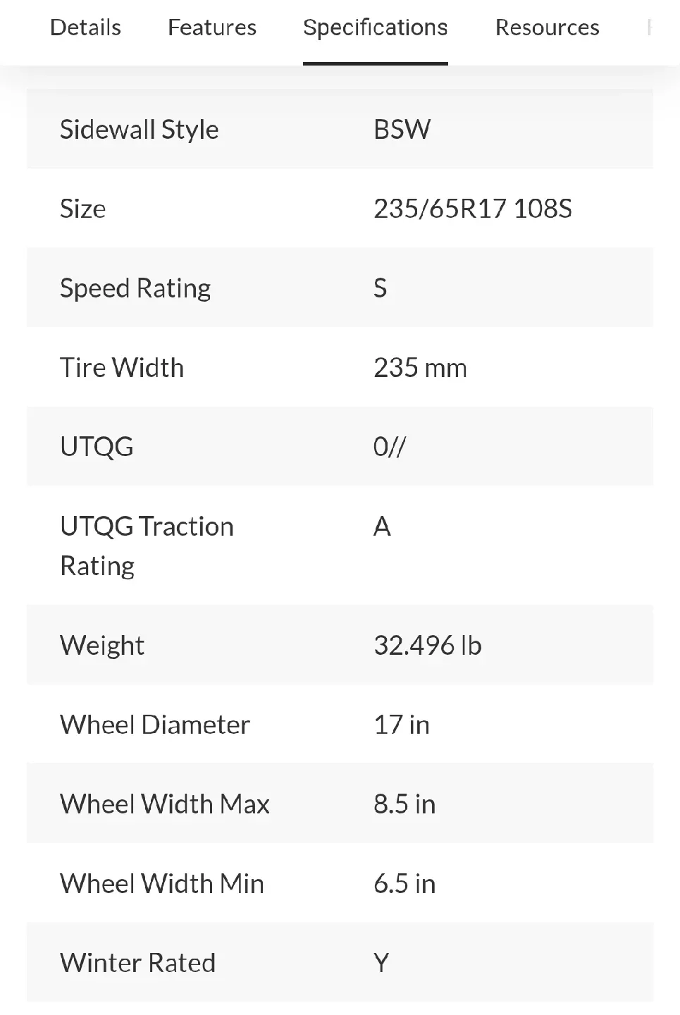 Winter Tire 235/65R17 with Wheel Bridgestone image indicator(3)
