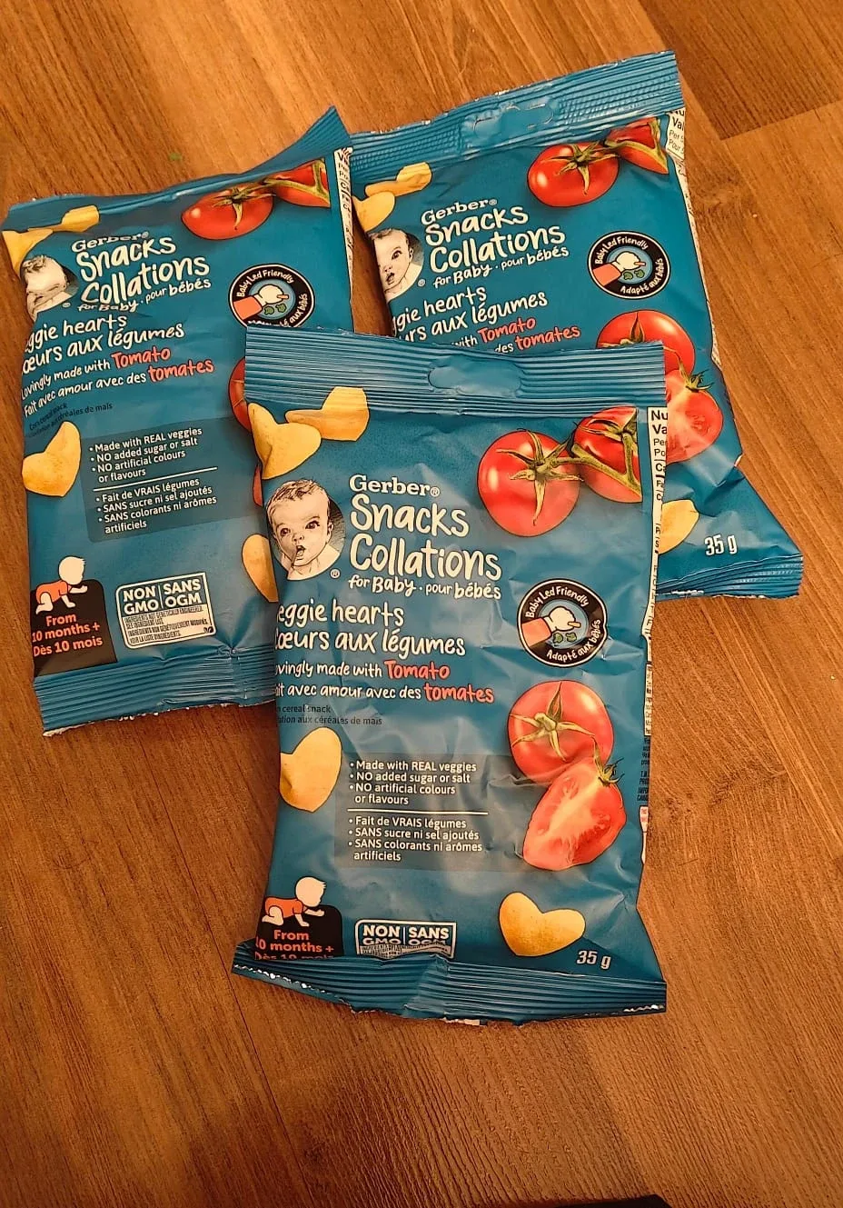 Gerber Veggie Hearts Snacks for Baby