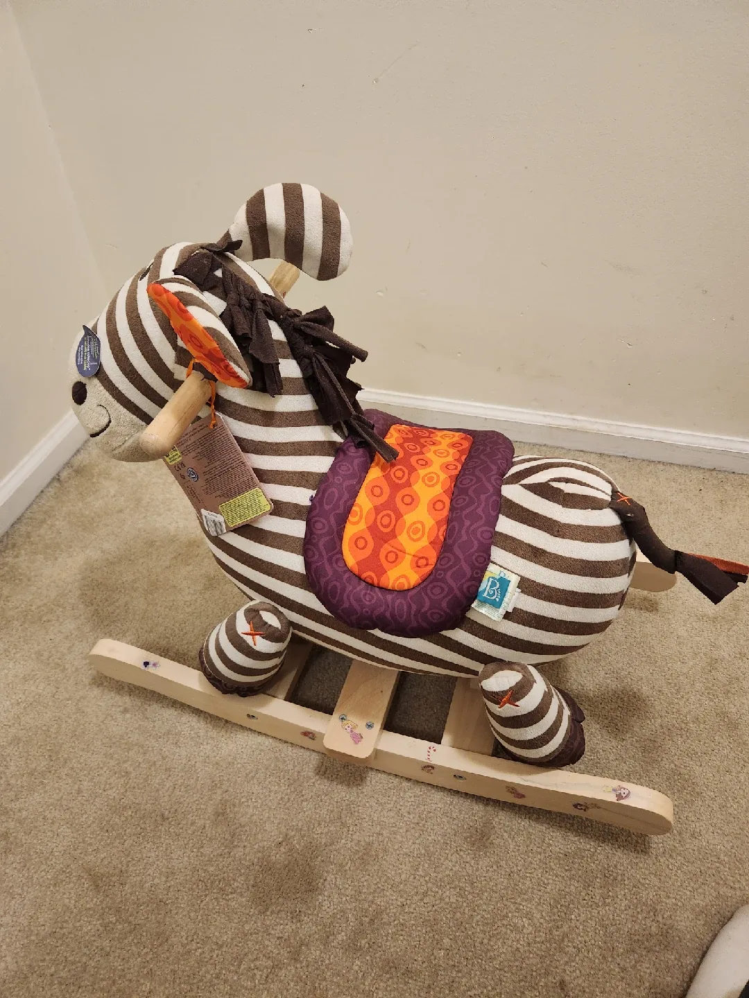 B. toys Zebra Rocking Horse