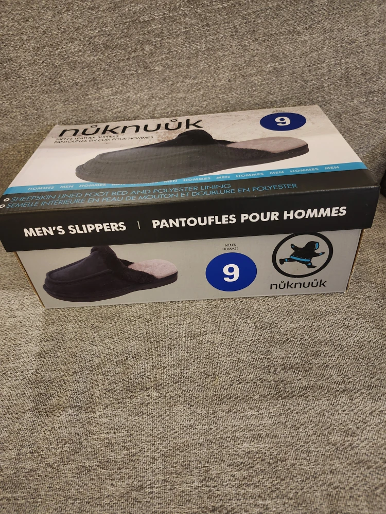 BNIB Nuknuuk Men's Leather Slippers - Size 9 - photo 4