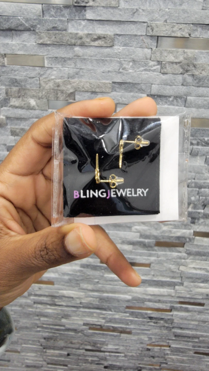 14k Egyptian Ankh Cross earrings