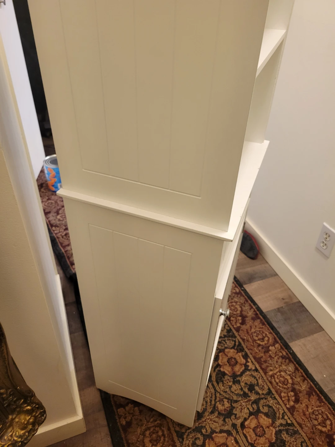White Bathroom Cabinet with Drawer - photo 5