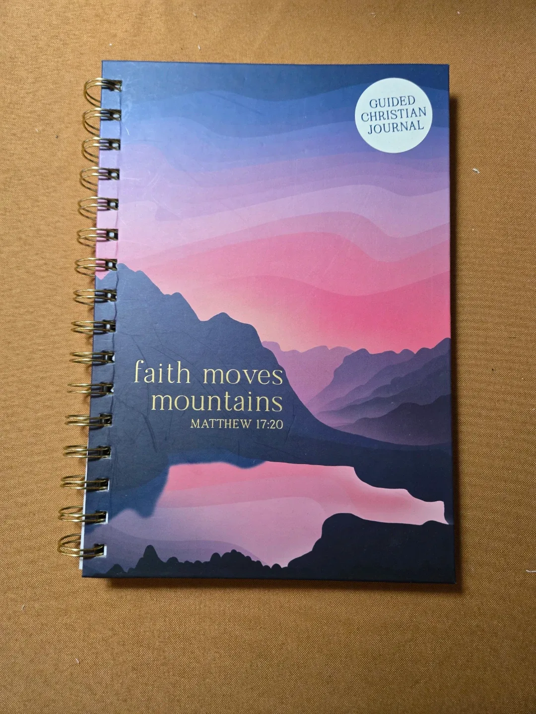 🥕Guided Christian Journal - Faith Moves Mountains