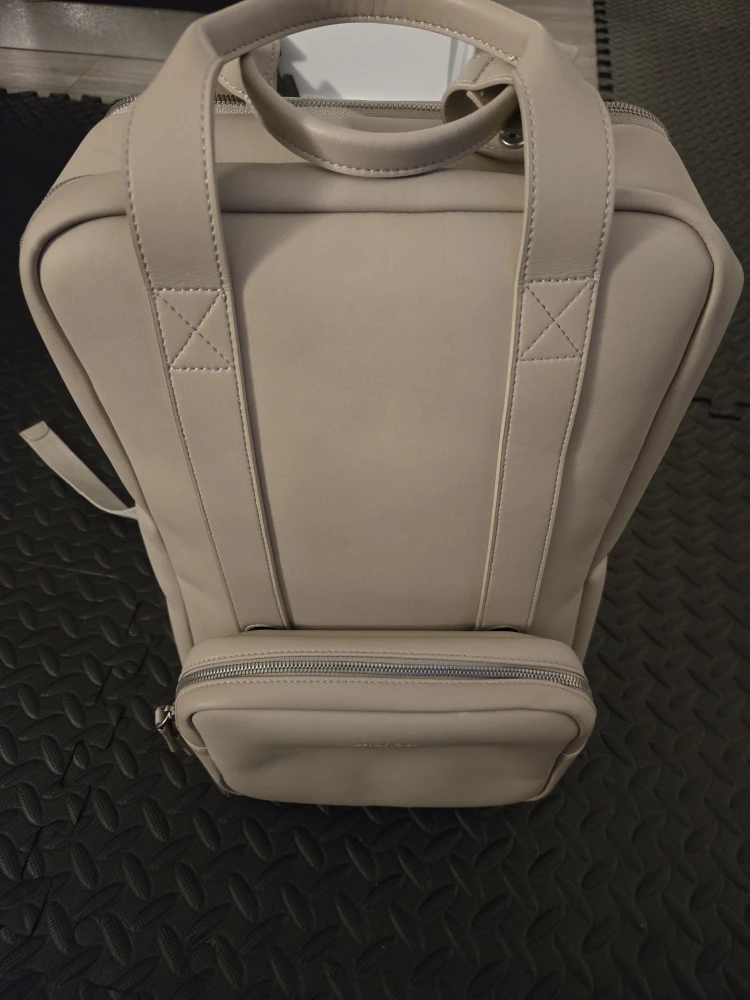 Monos Metro Backpack - Ivory Vegan Leather