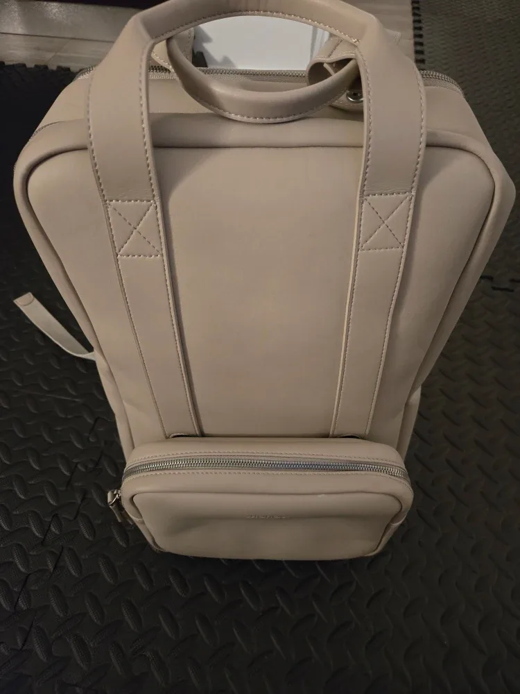 Monos Metro Backpack - Ivory Vegan Leather