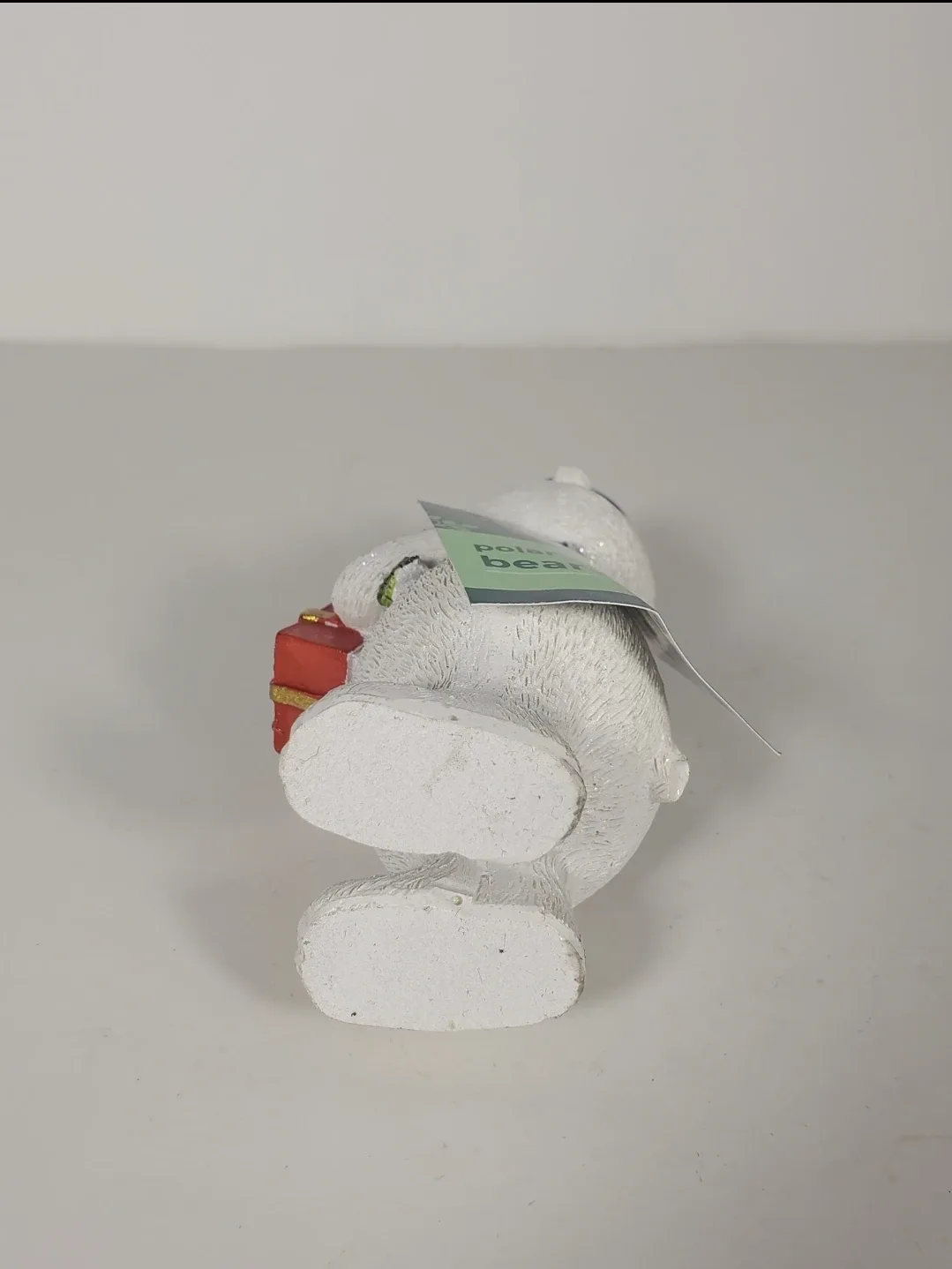 Christmas Glitter Polar Bear Present Holiday Home Decor 6 Inches image indicator(7)