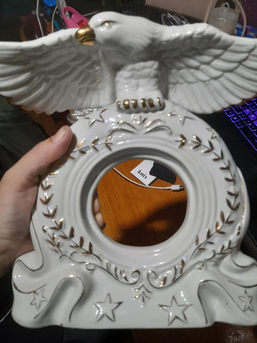 Montreal Porcelain Eagle Statue thumbnail