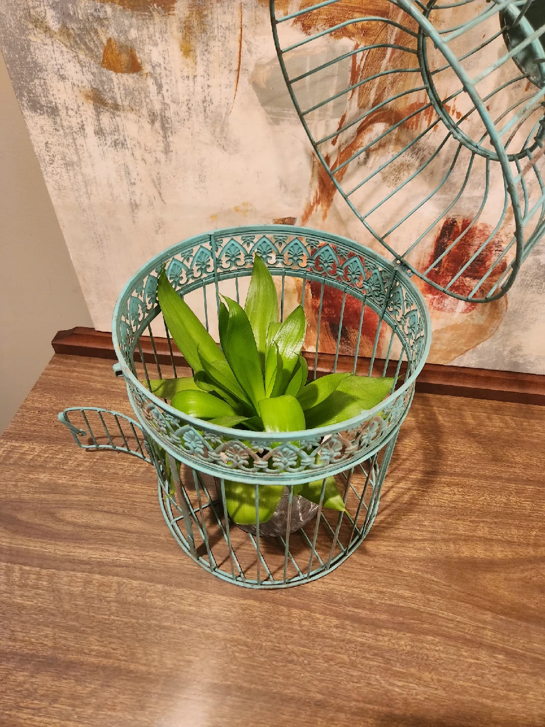 Decorative aqua colored Bird Cage - photo 5