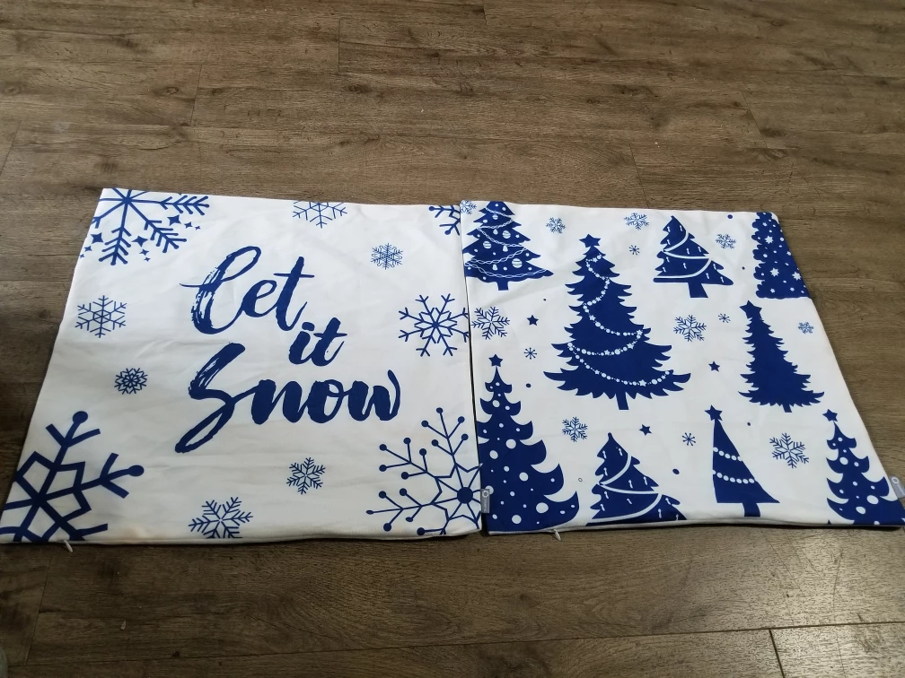 "Let it Snow" Christmas Pillow Covers