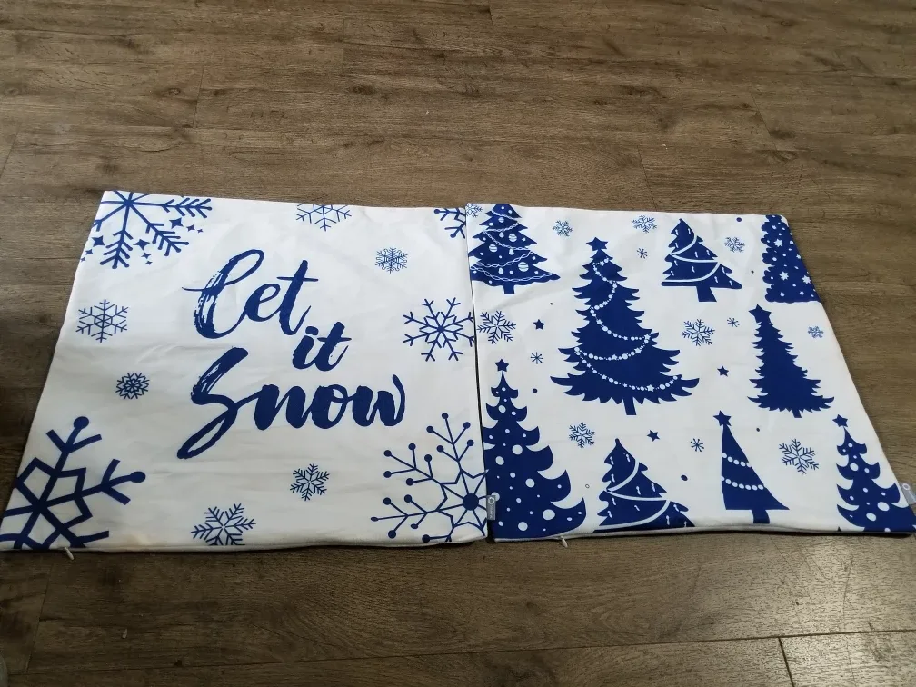 "Let it Snow" Christmas Pillow Covers