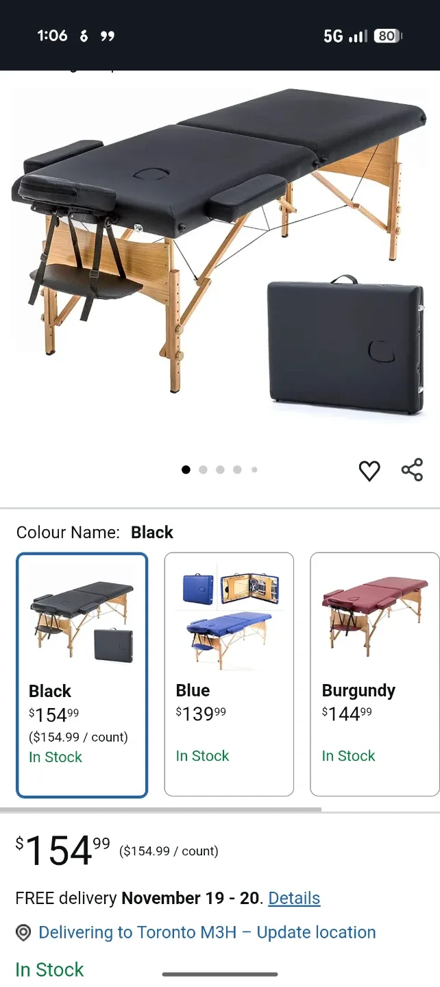 New MT-296 Black Massage Table image indicator(3)