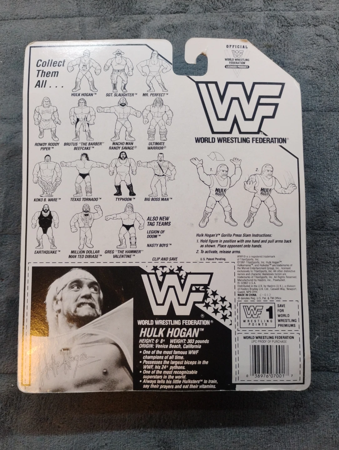 Hasbro Hulk Hogan. MOC 1990 - photo 2
