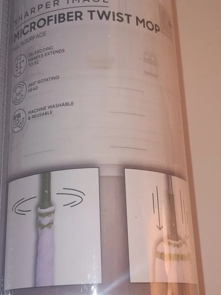 New Sharper Image Microfiber Twist Mop image indicator(3)