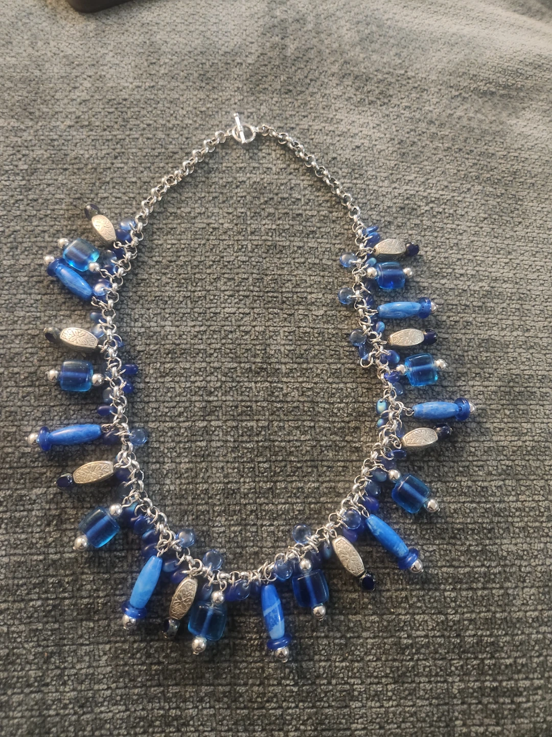 Blue Beaded Necklace
