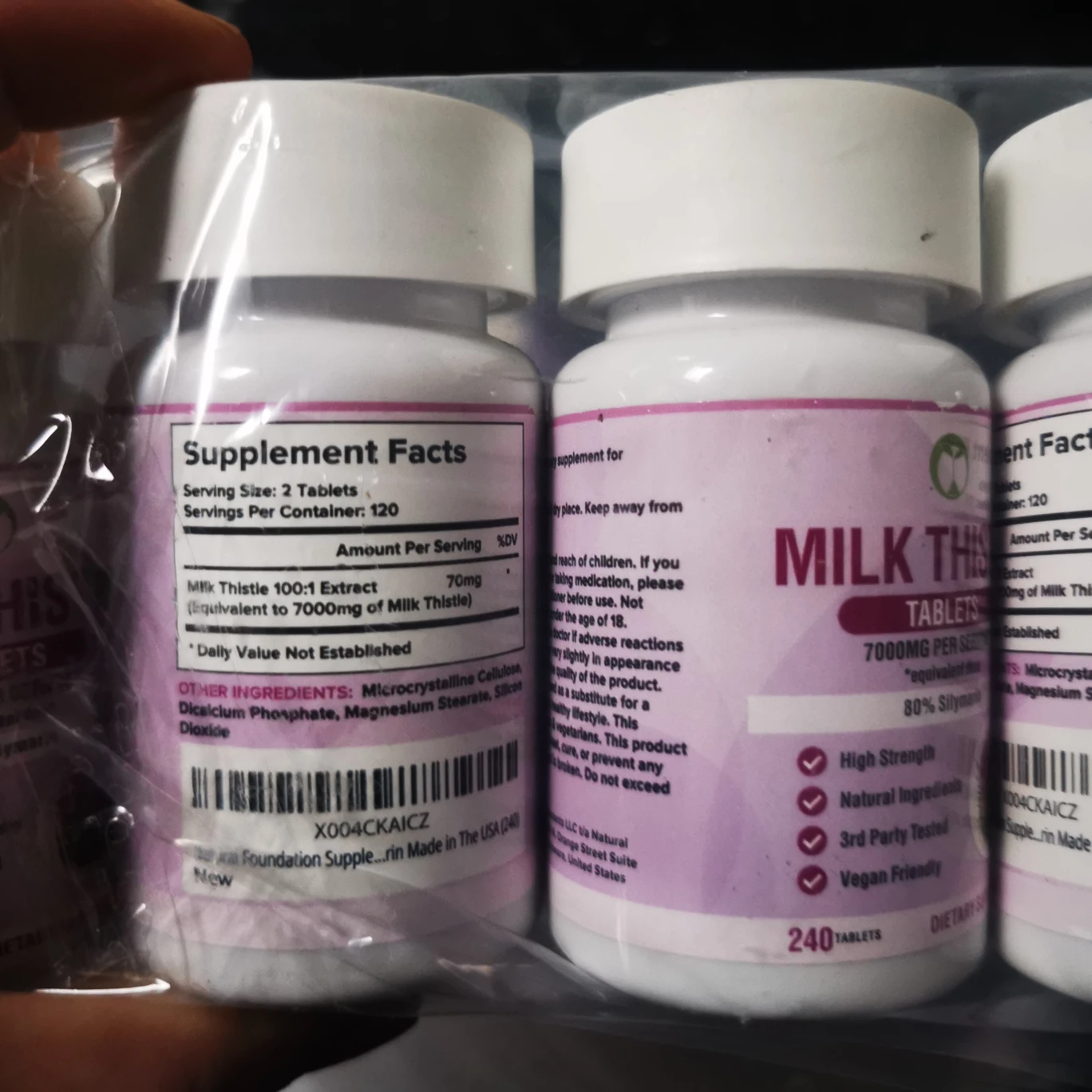 Milk Thistle Tablets, 240 Count - photo 2