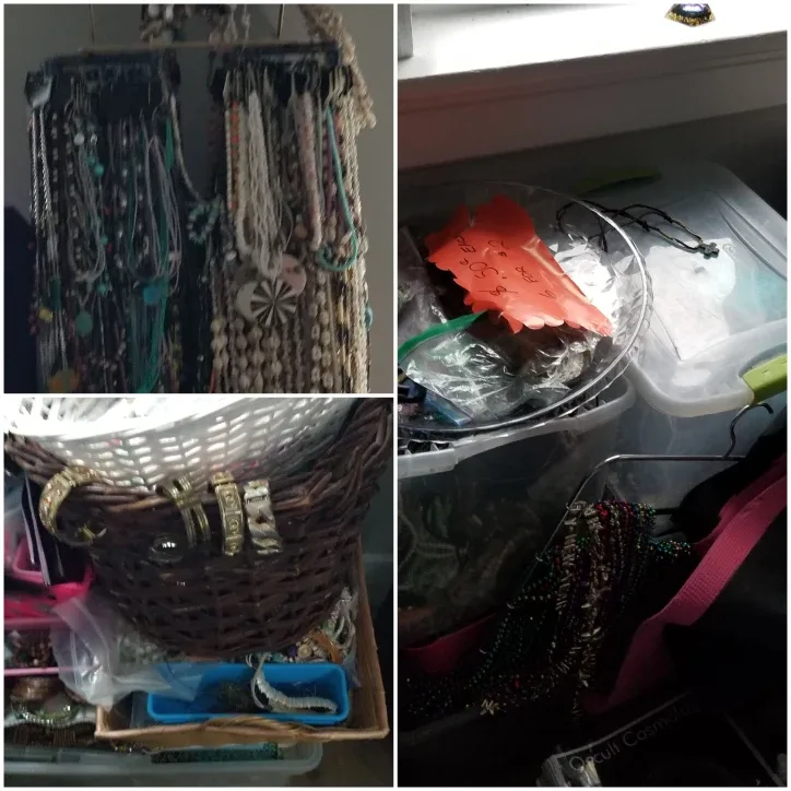 Treasure trove with approximately 300lbs+  of costume jewellery image indicator(3)