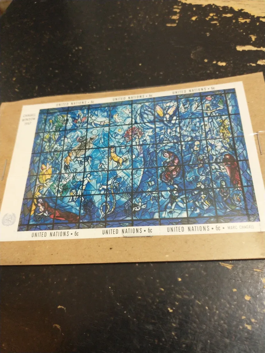 MNH 1967 United Nations Marc Chagall souvenir sheet