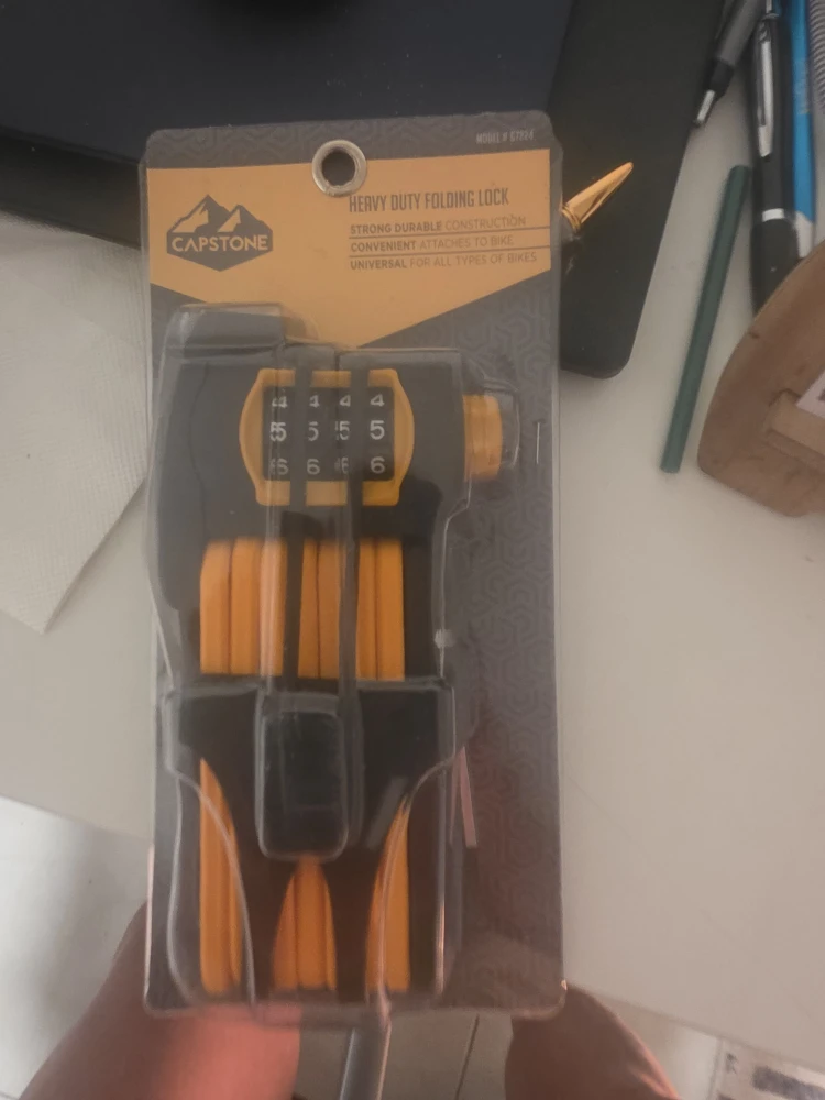 Capstone Heavy Duty Folding Bike Lock - New in Package!