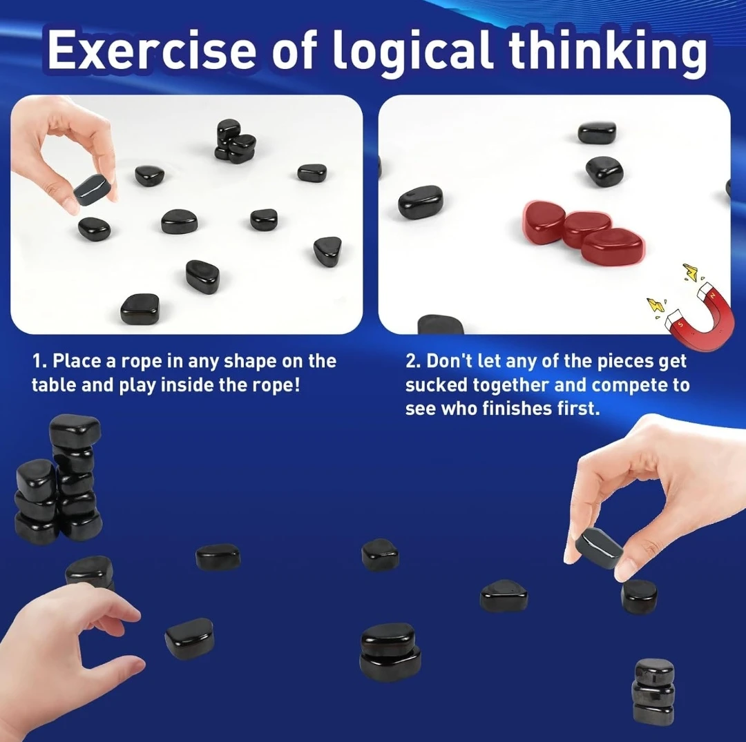 Magnetic Chess Game Stones, New in Box - photo 2