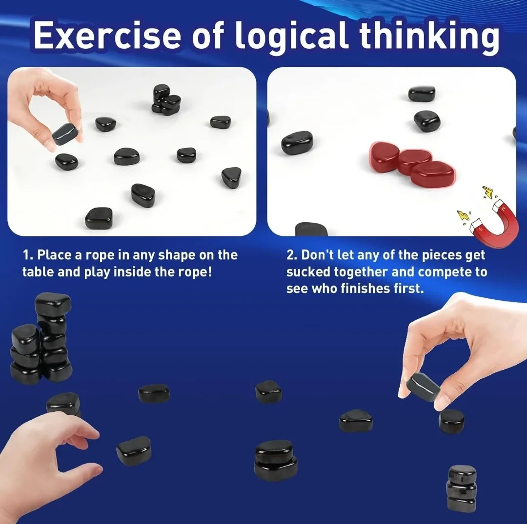 Magnetic Chess Game Stones, New in Box image indicator(2)