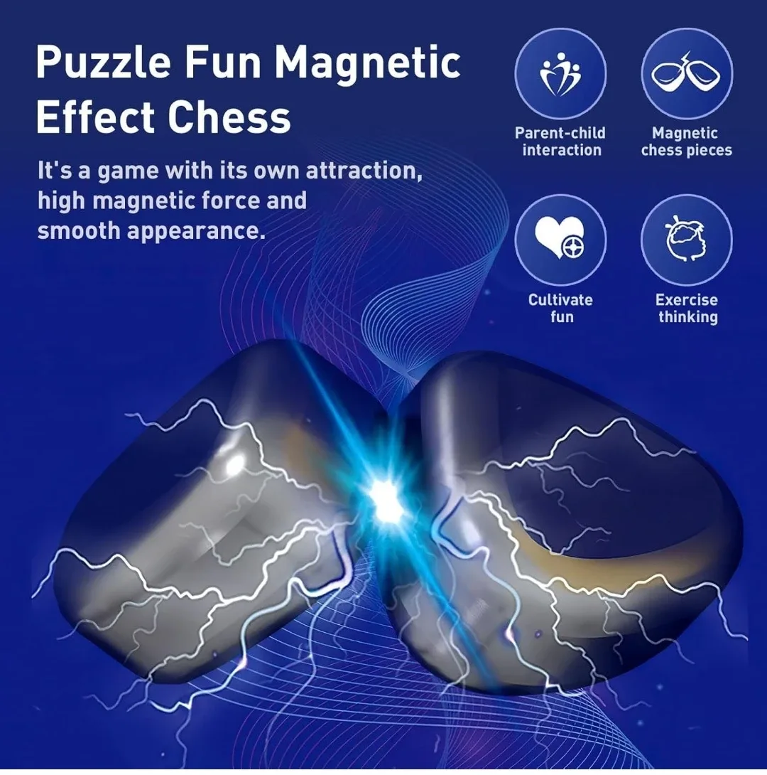 Magnetic Chess Game Stones, New in Box image indicator(8)