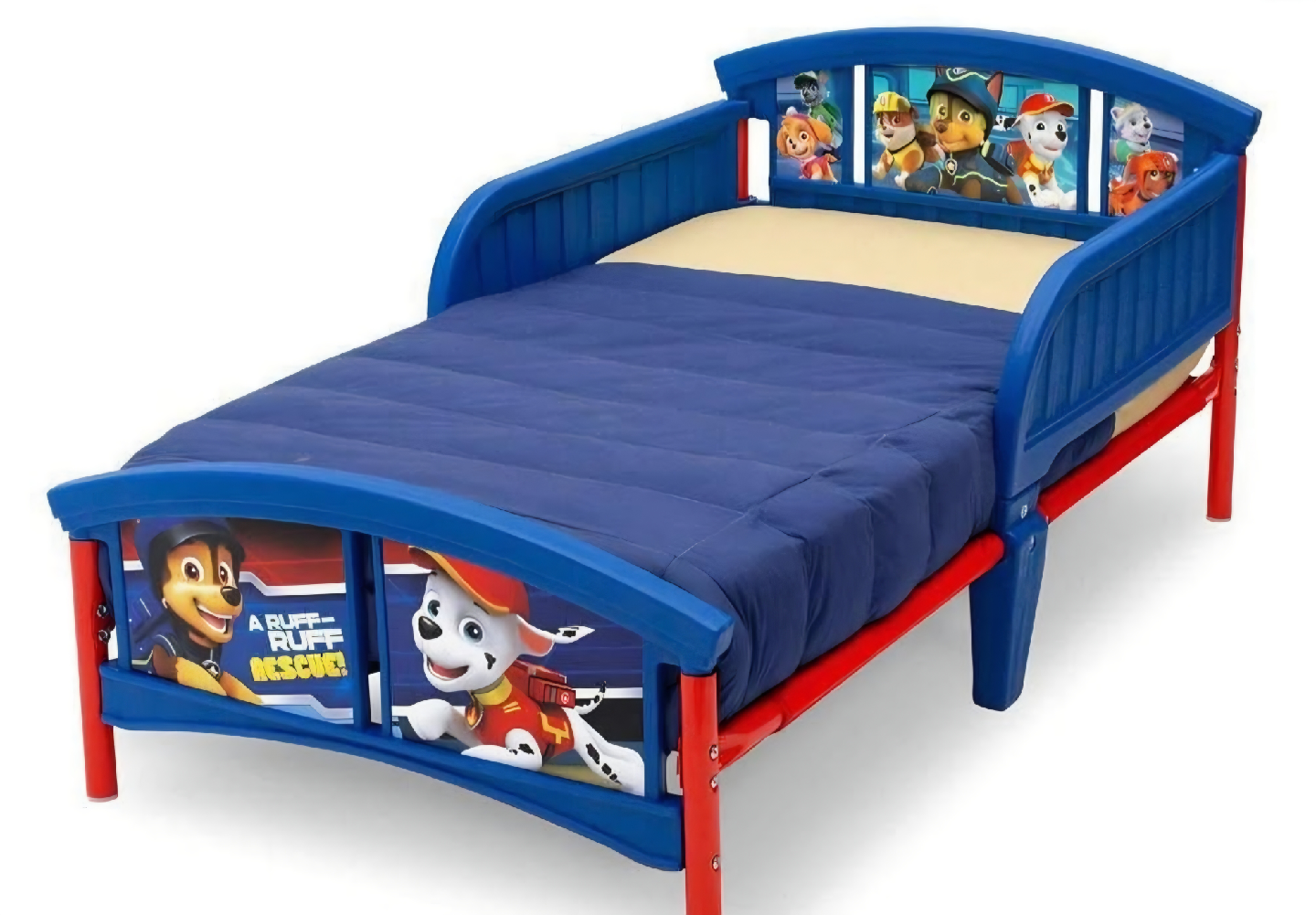 Paw Patrol Toddler Bed - Blue & Red