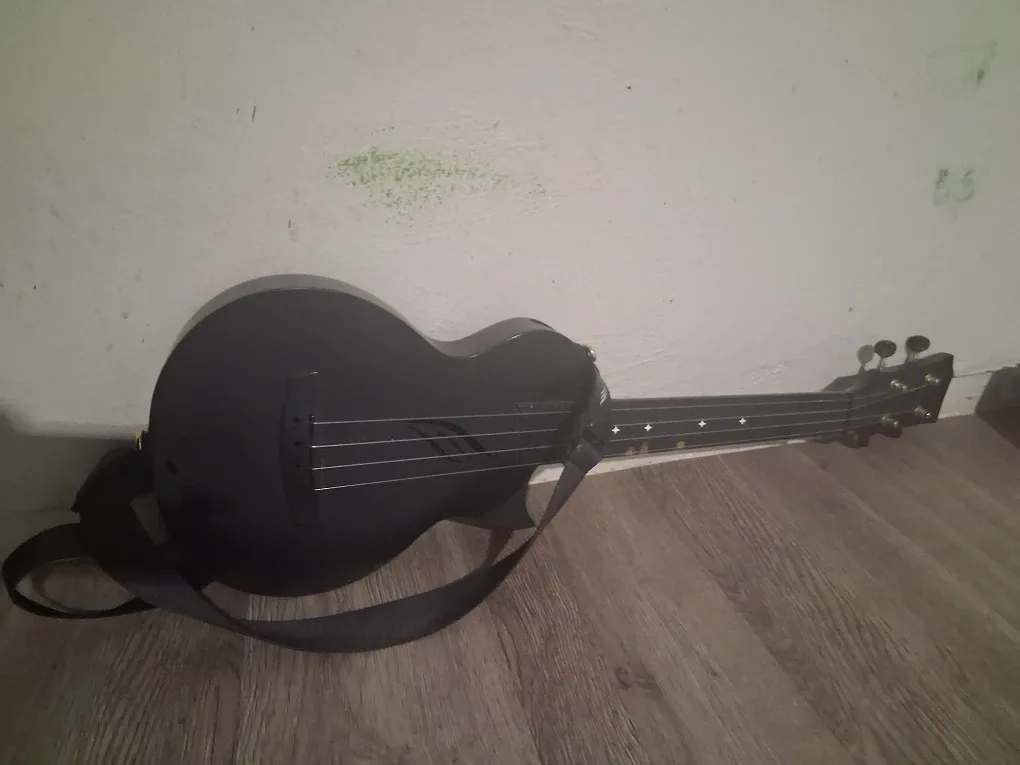 Black Ukulele with Strap