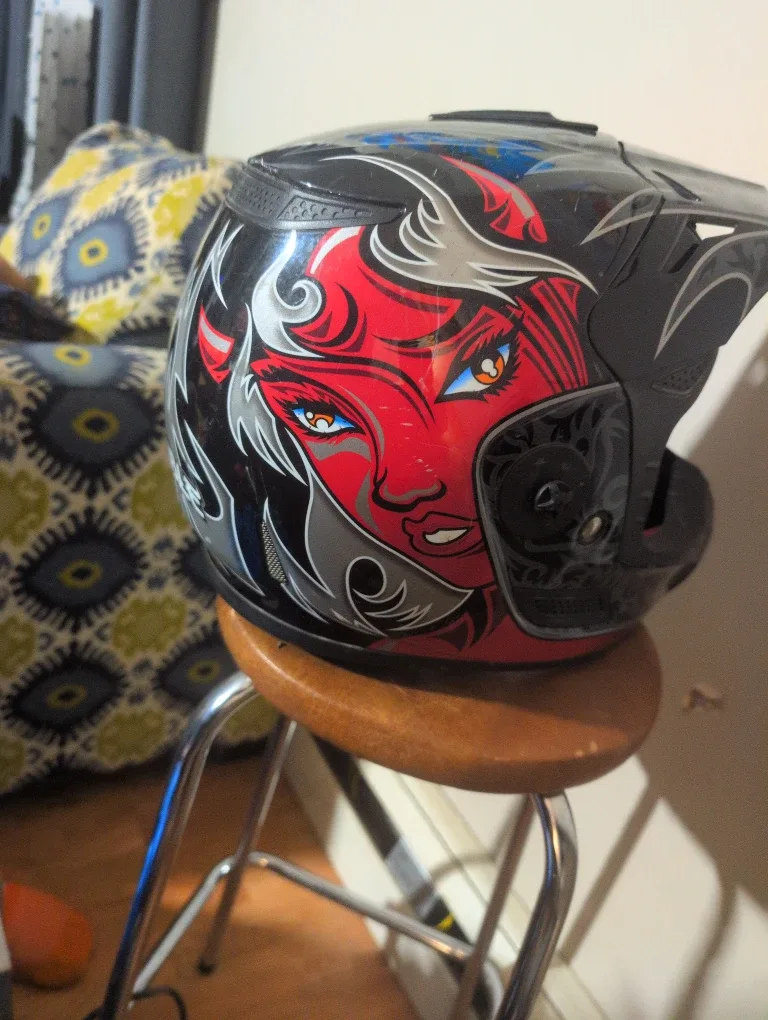 Black & Red Motocross Helmet image indicator(4)