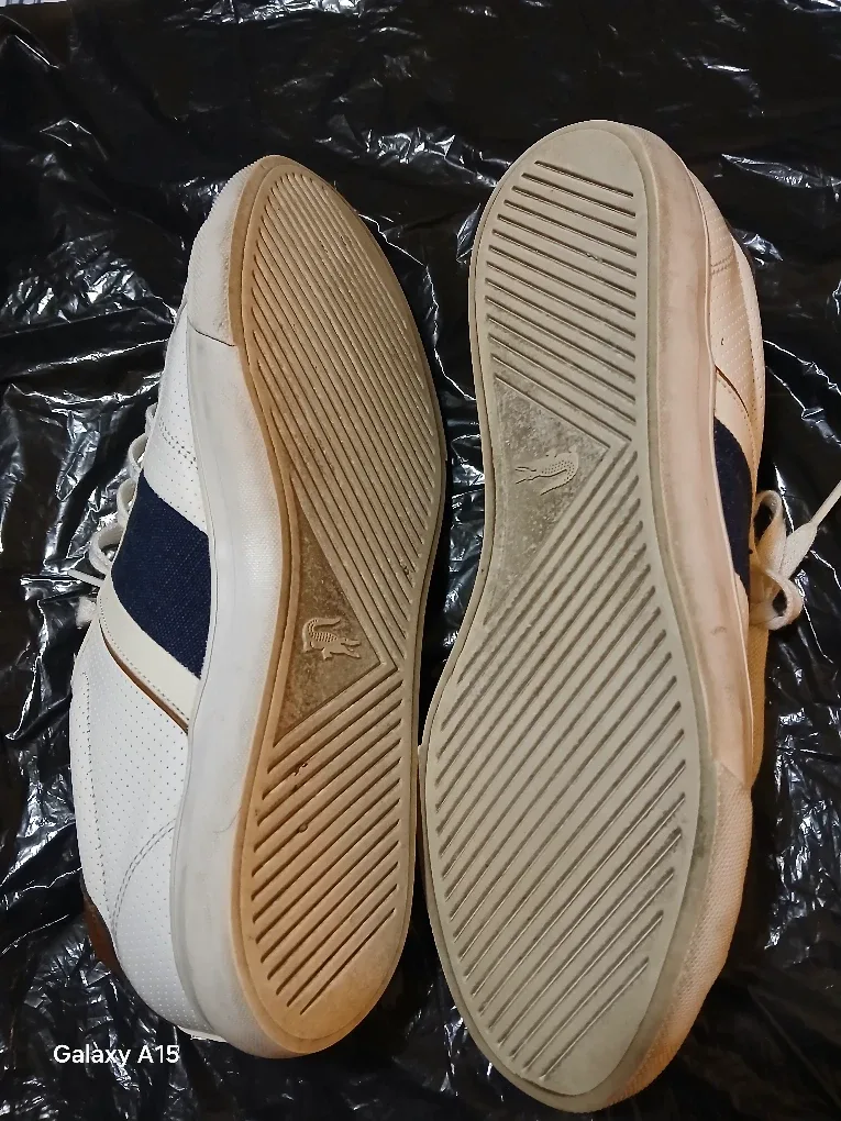 Lacoste White Leather Sneakers - Size 9 image indicator(4)