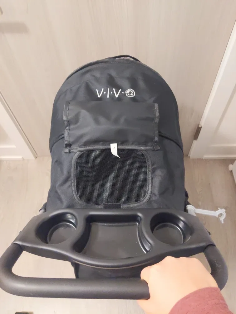 VIVO Black Pet Stroller image indicator(5)