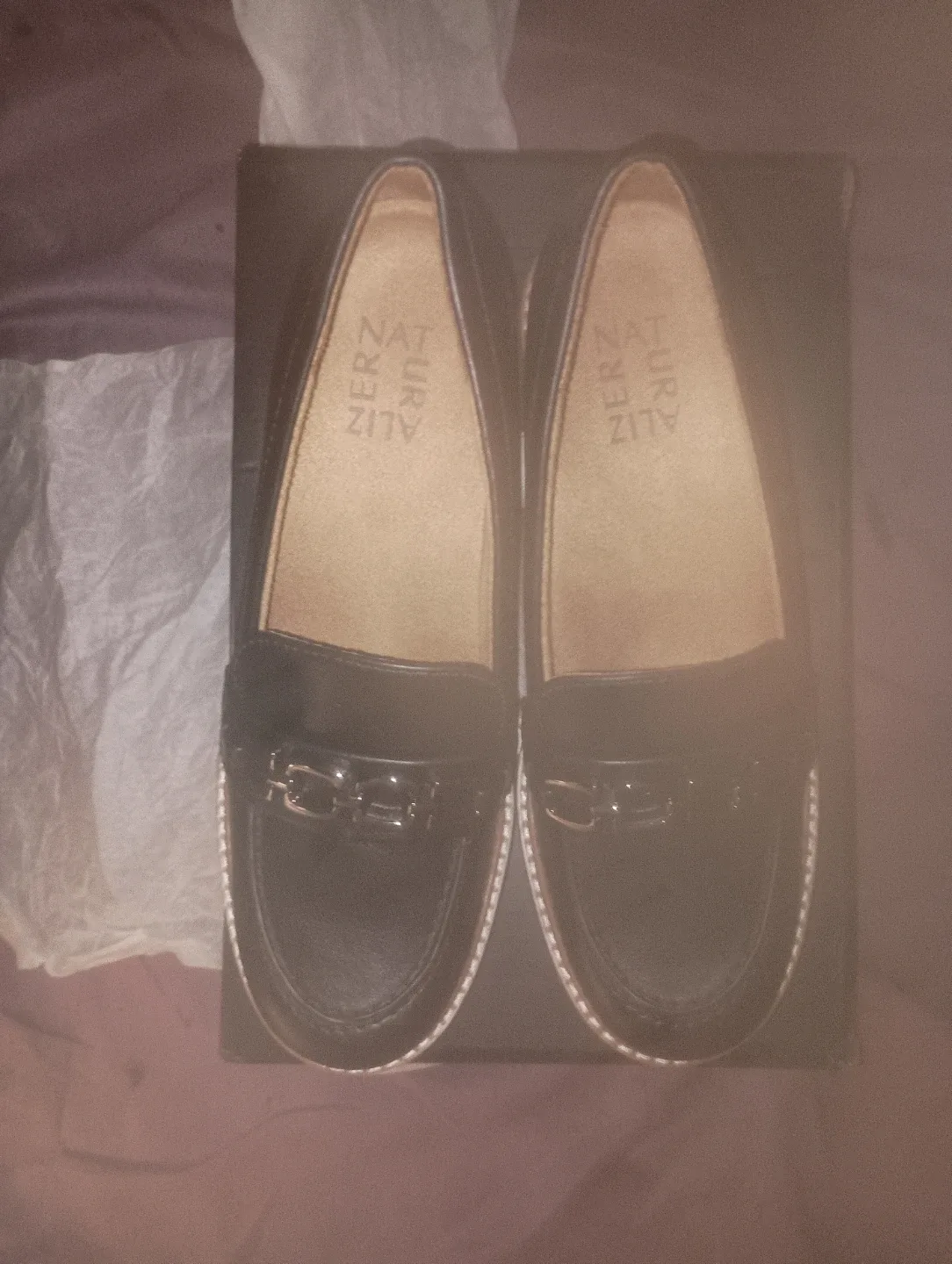 Naturalizer Black Loafers Size 6M image indicator(3)
