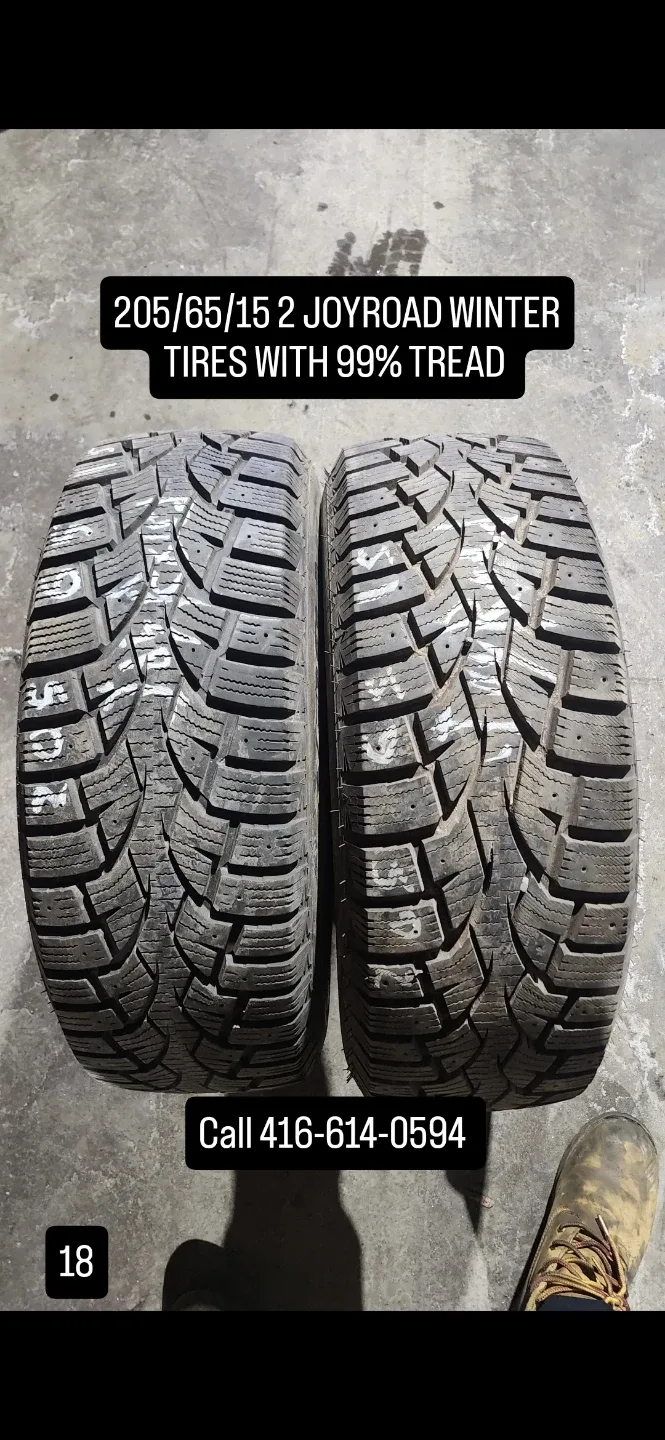 2 Joyroad Winter Tires 205/65/15 thumbnail